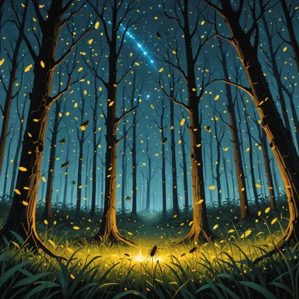 Светлячки: загадочные создания, освещающие ночной мир